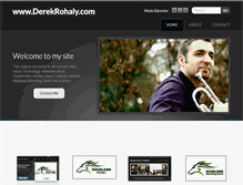 Tablet Screenshot of derekrohaly.com